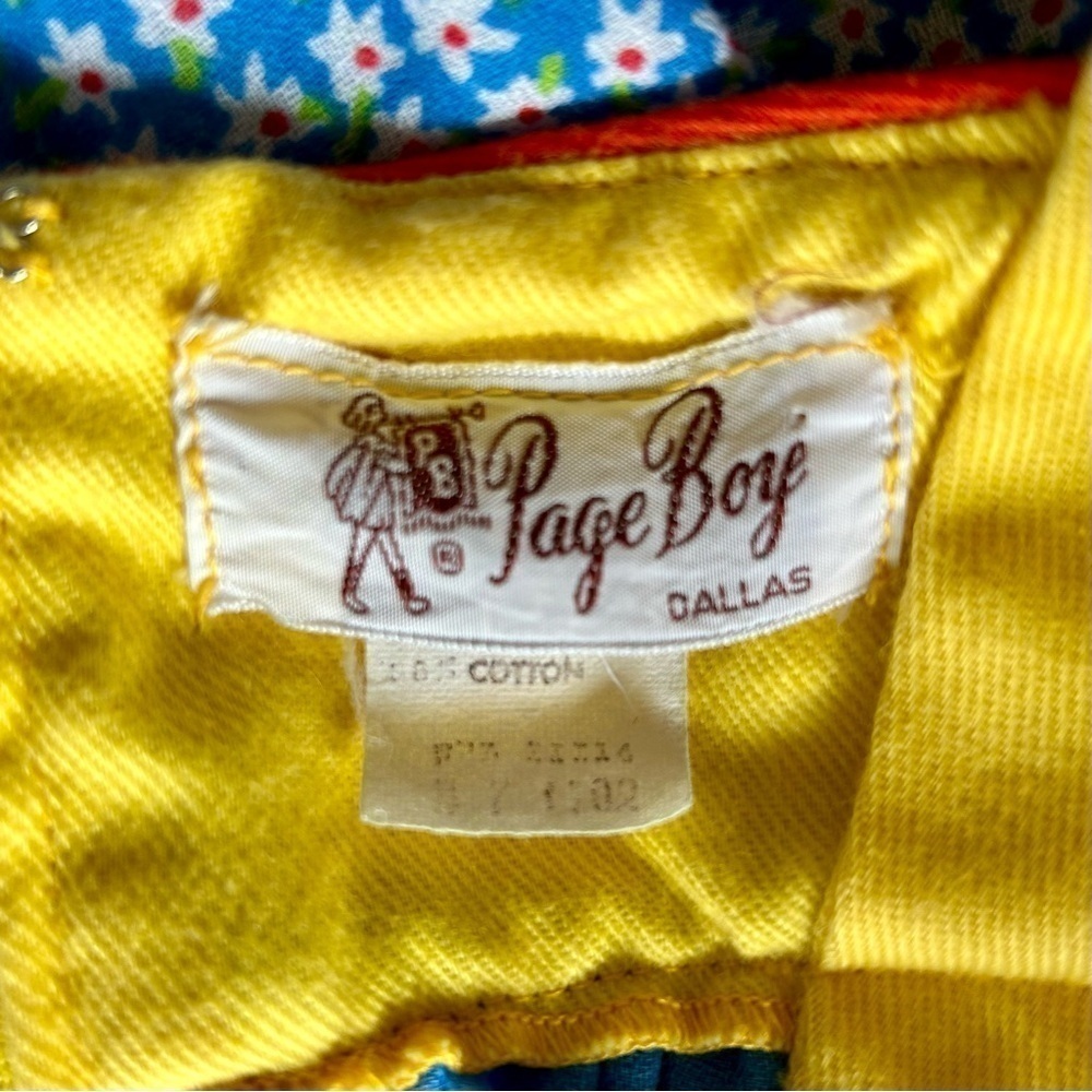 Vintage Page Boy Dallas Maternity Dress Baby Doll Sleeveless Butterfly Floral M - Picture 11 of 14